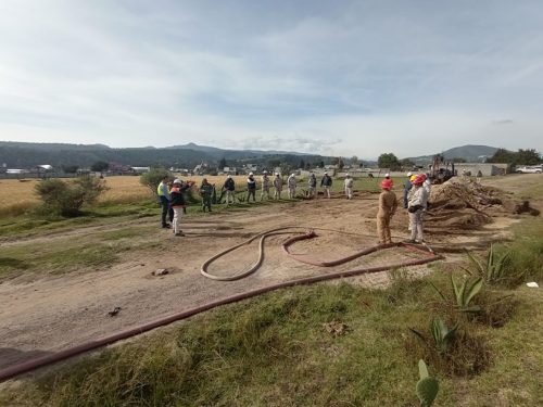 Activan Protocolos de Seguridad en Toma Clandestina de Gas en Calpulalpan