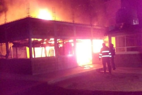 Sofoca Personal de Seguridad de Huamantla Conato de Incendio en la Cabecera Municipal