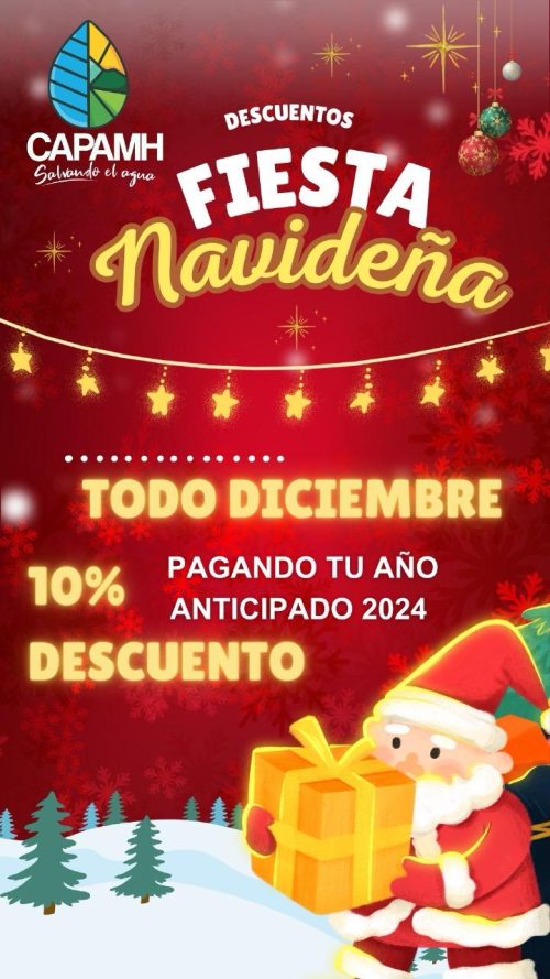 Descuento Especial Todo Diciembre por Pago Anual Anticipado de Agua Potable