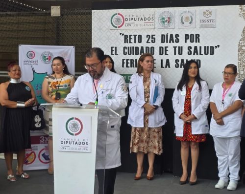 Inauguran en Cámara de Diputados el reto “25 días por el Cuidado de tu Salud», con el acompañamiento del ISSSTE