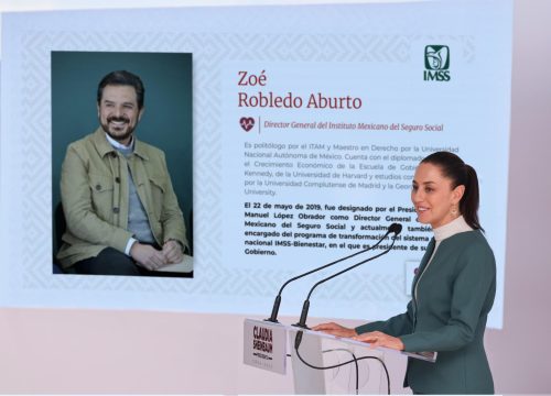 Anuncia Claudia Sheinbaum Permanencia de Zoé Robledo en el IMSS y a Carlos Augusto Morales como su Secretario Particular