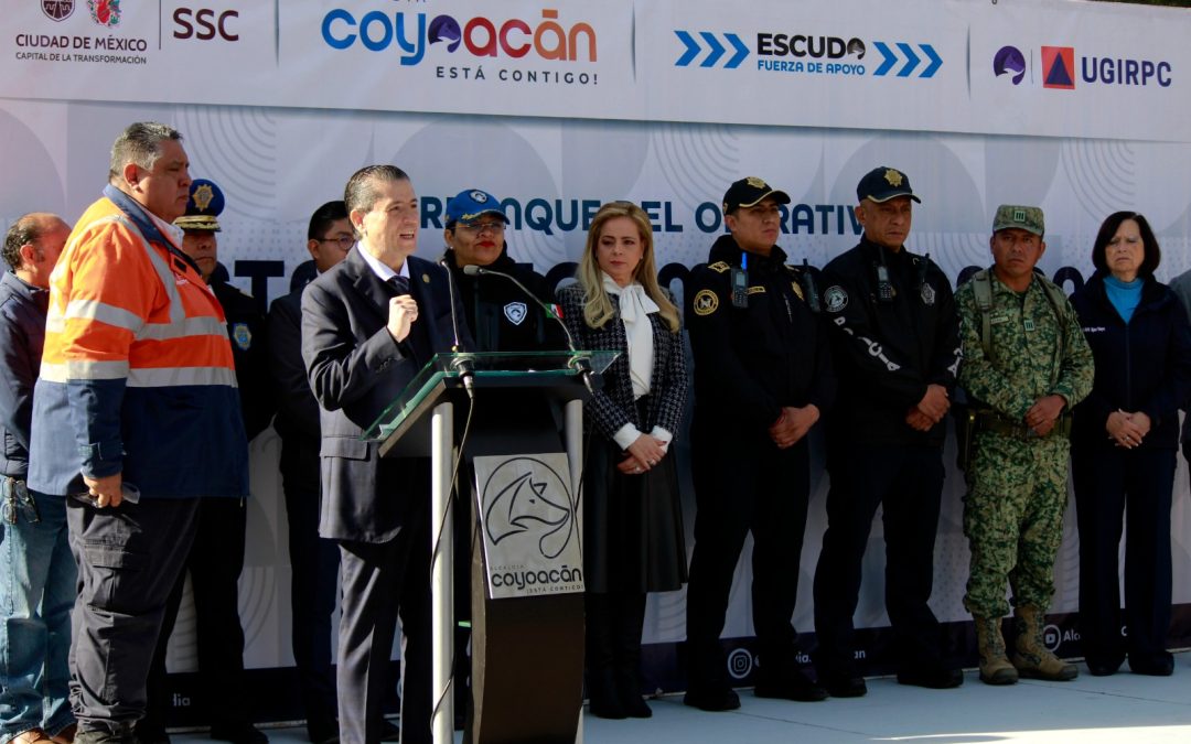 Garantizar paz y tranquilidad, objetivo del operativo que inicia en Coyoacán por Fiestas decembrinas