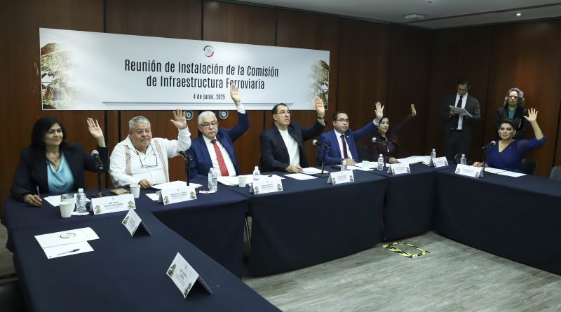 Instalan en el Senado de la República la Comisión de Infraestructura Ferroviaria