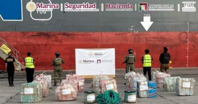 Más de una Tonelada de Cocaína Decomisan en Aduana Lázaro Cárdenas, Michoacán