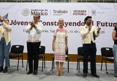 Presidenta entrega apoyos de Jóvenes Construyendo el Futuro en Ciudad Victoria, Tamaulipas