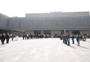 Realizan ceremonia cívica de abanderamiento por 90 años del Sindicato de Trabajadores de la Cámara de Diputados